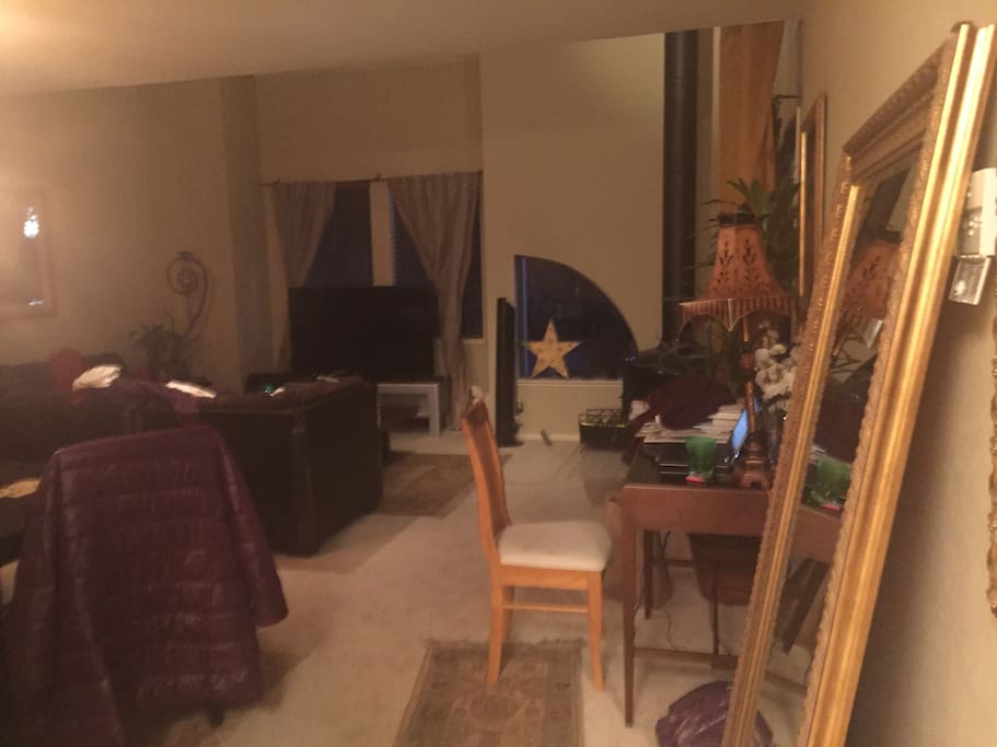 Big Living Room with brand new TV