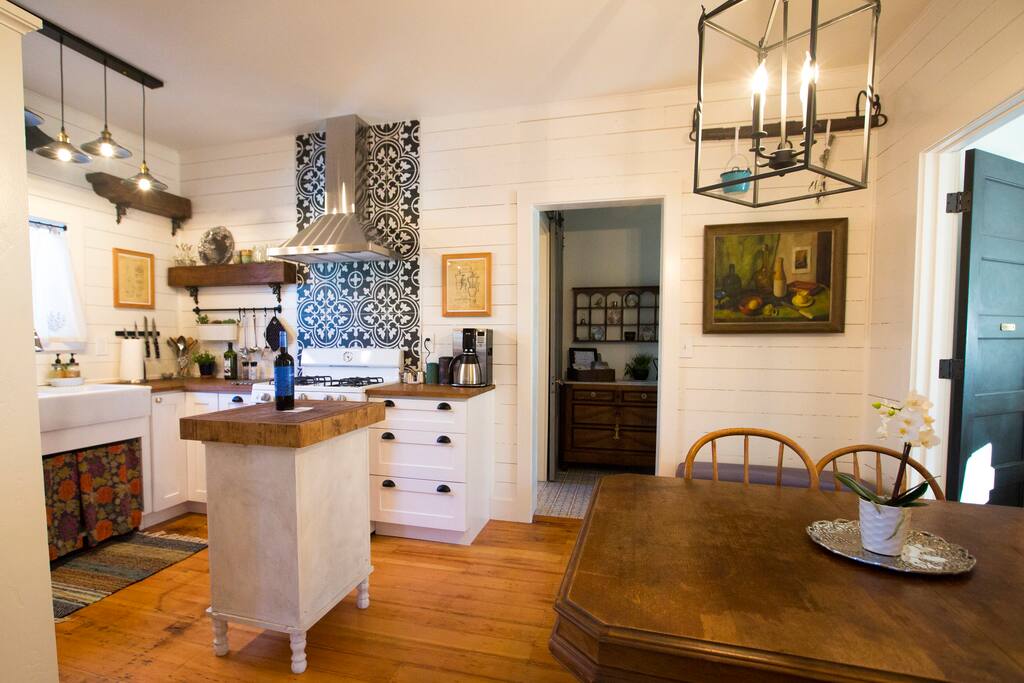 The kitchen is located in the heart of the home