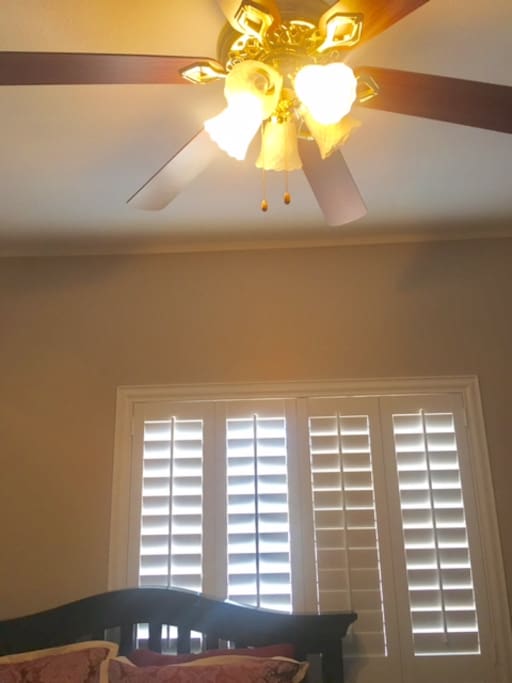 Ceiling Fan and light with dimmer