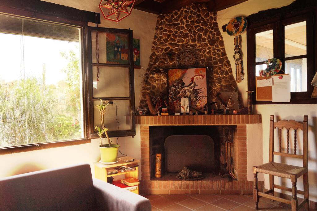 If you come in winter there is a lovely open Chimney.