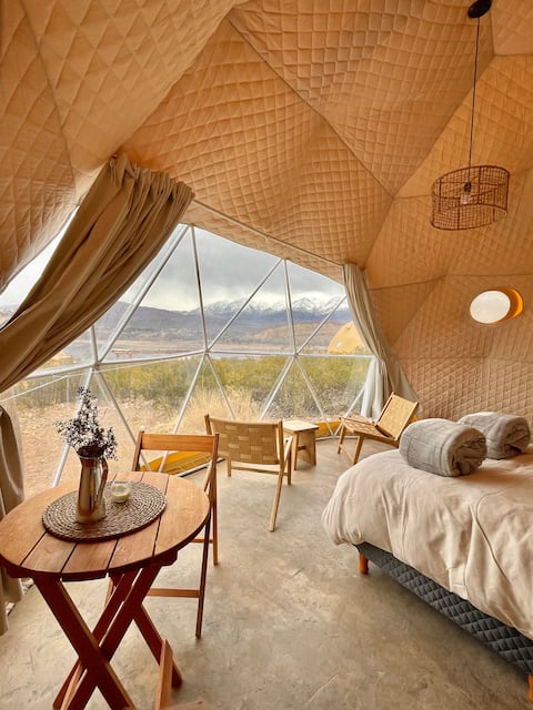 Dome in Potrerillos overlooking the "Suirirí" Dam