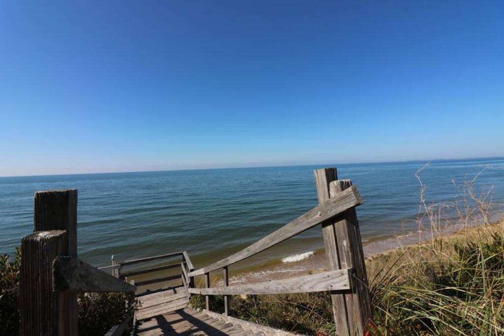 It's a short walk to your private association beach