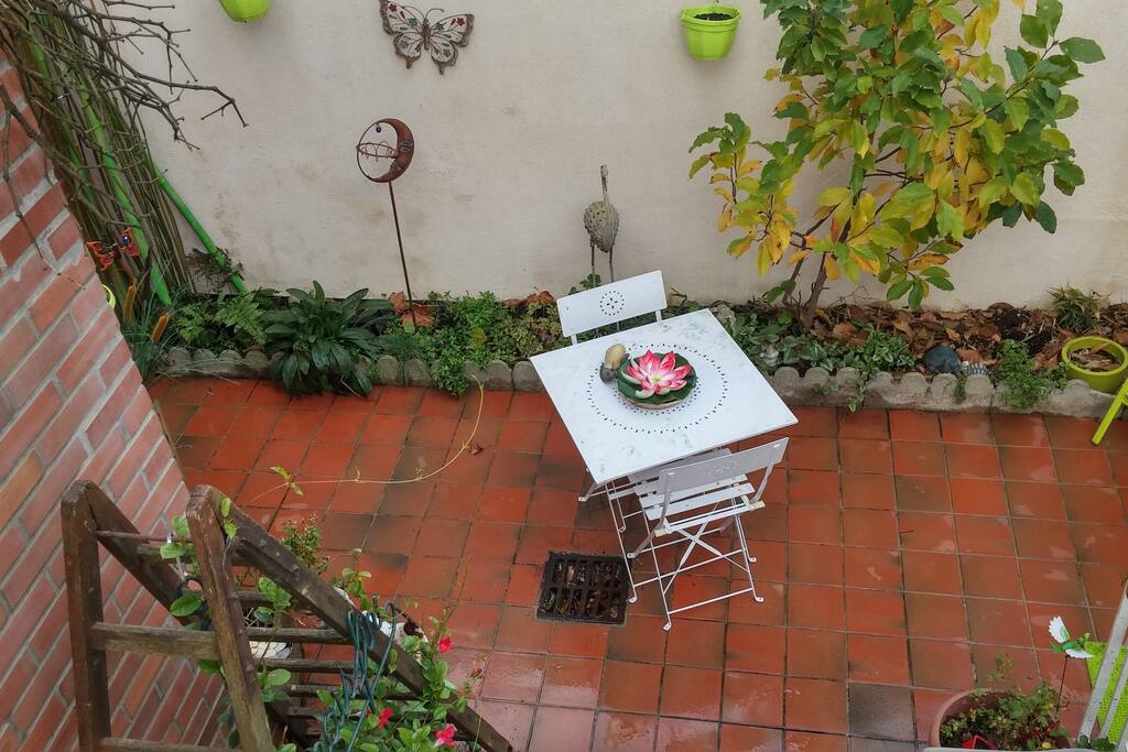 patio à disposition