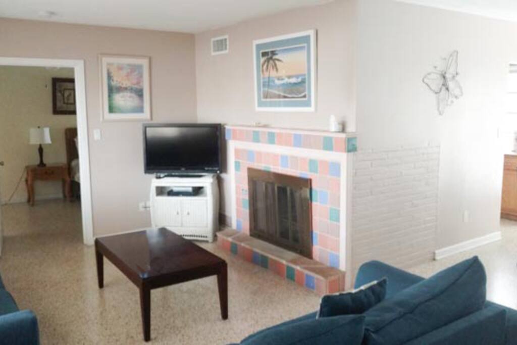 TV with Fire Stick and basic cable (including ESPN) for your enjoyment