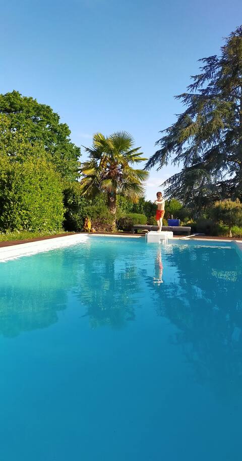 Family home with pool