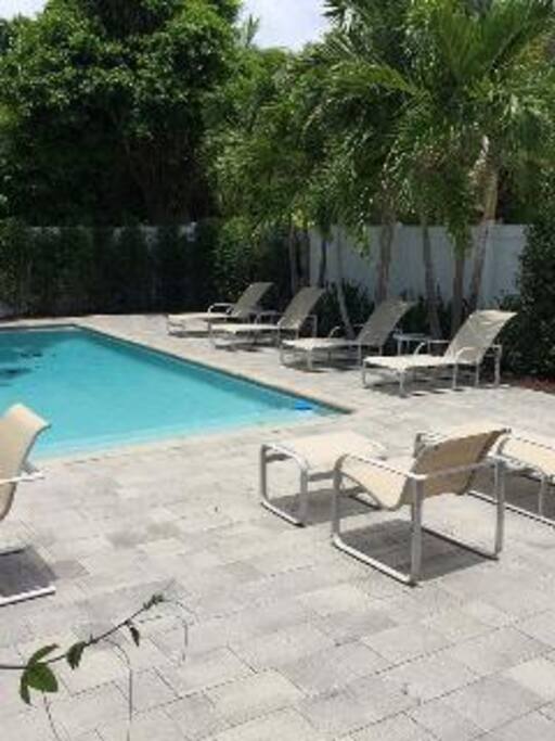 Rear Sun Deck and Pool