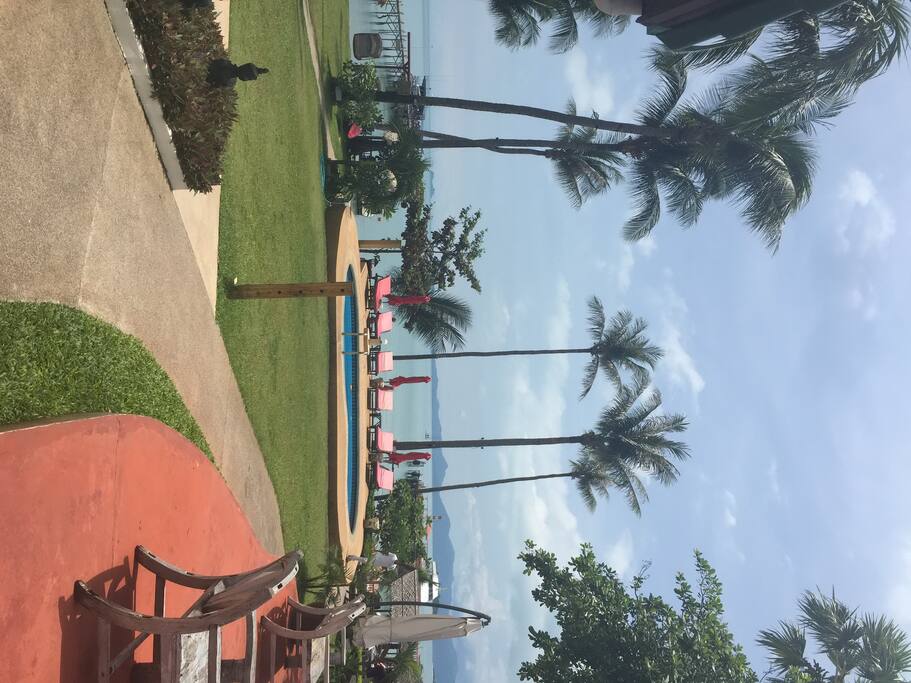 can use the swimming pool across the street