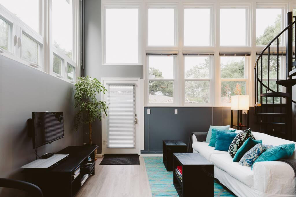 Tall windows for maximum Carmel Valley sun.