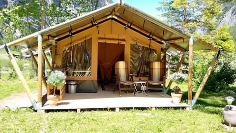 Safaritent 4 persons (GROSSHORN) / Camping Rütti