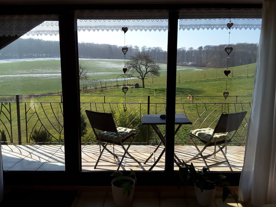 Ausblick aus Wohnzimmer
