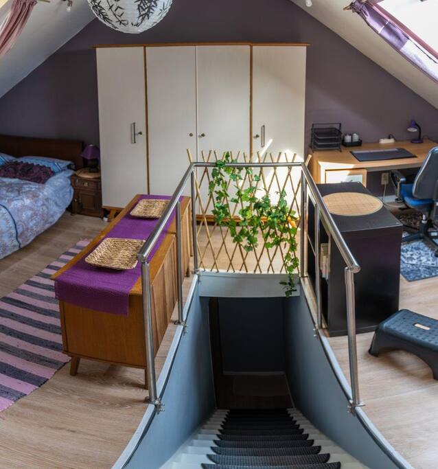Accès privé pour la chambre.