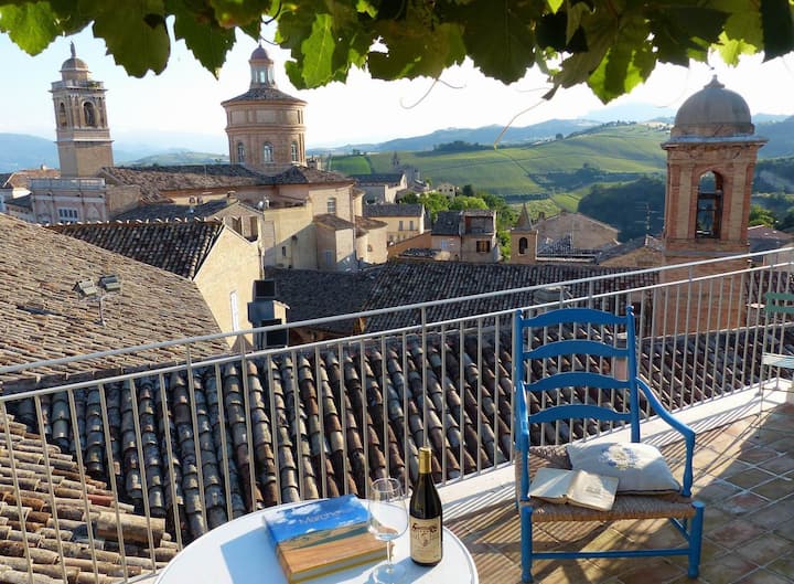 The breath-taking terrace in Offida