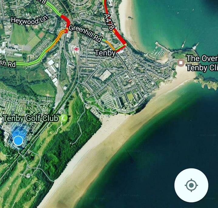 we're at the blue dot