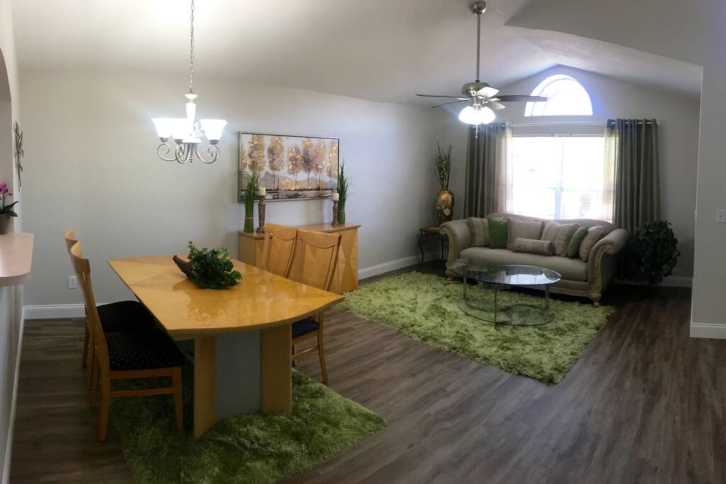 Living and dining room combo