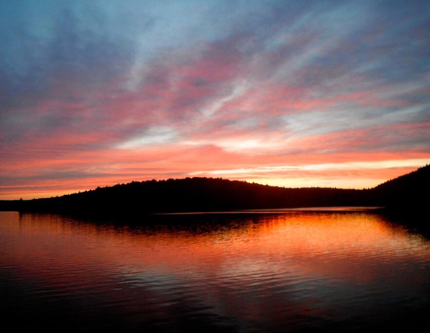 Sunset on the lake
