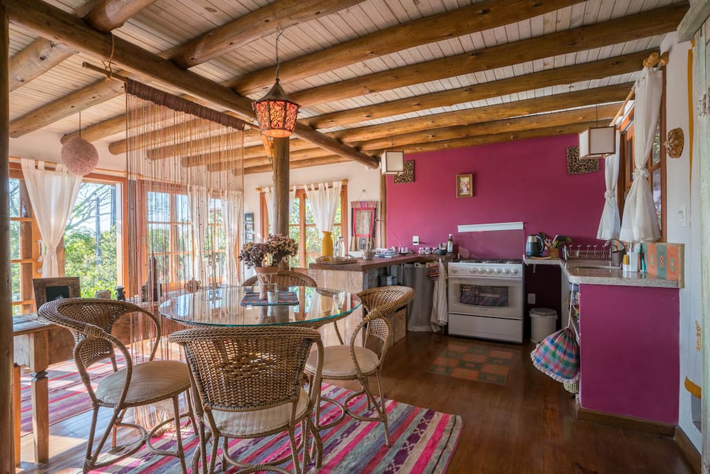Sala de Jantar e cozinha