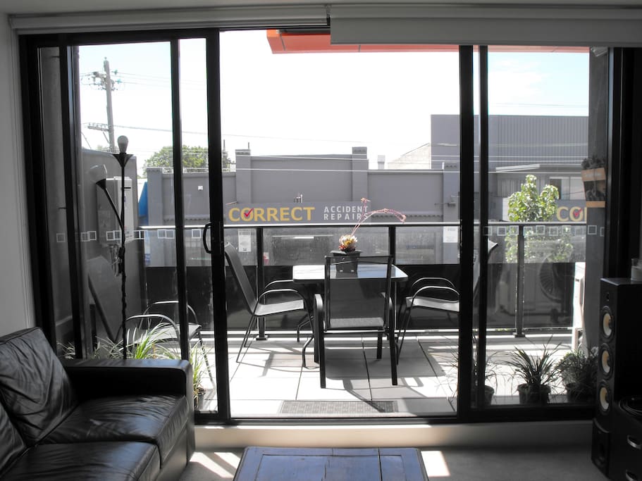Loungroom with view of balcony