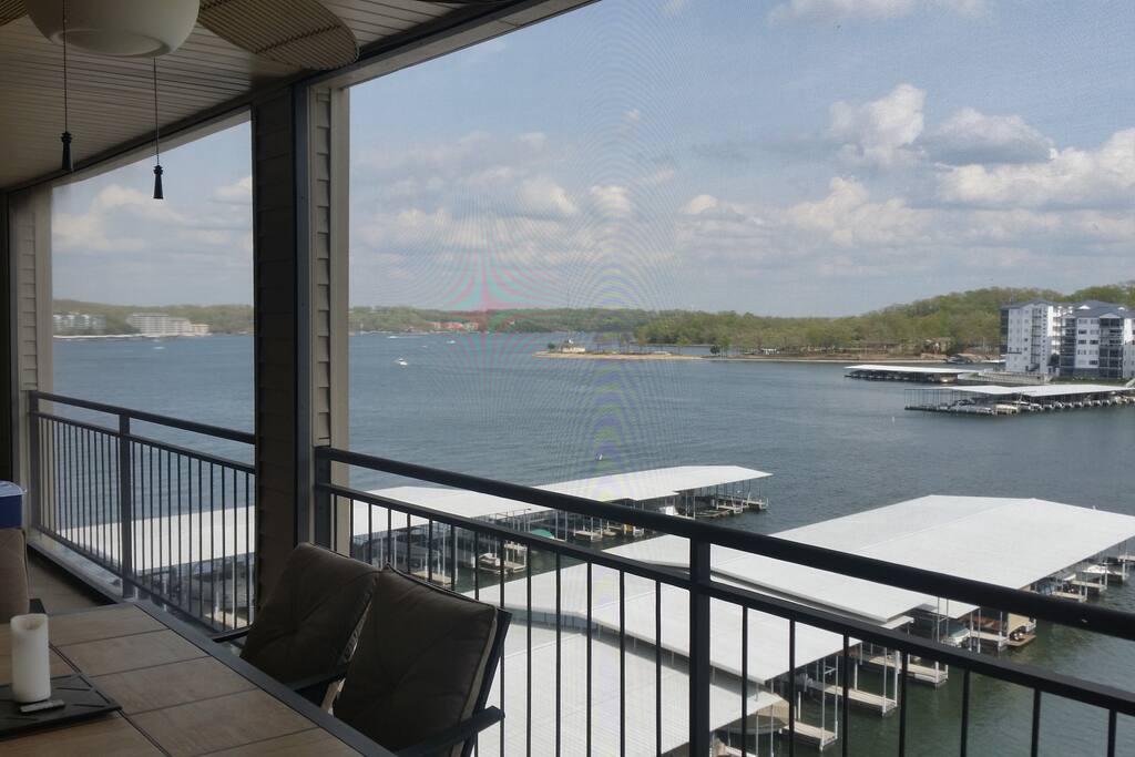 Porch facing main channel
