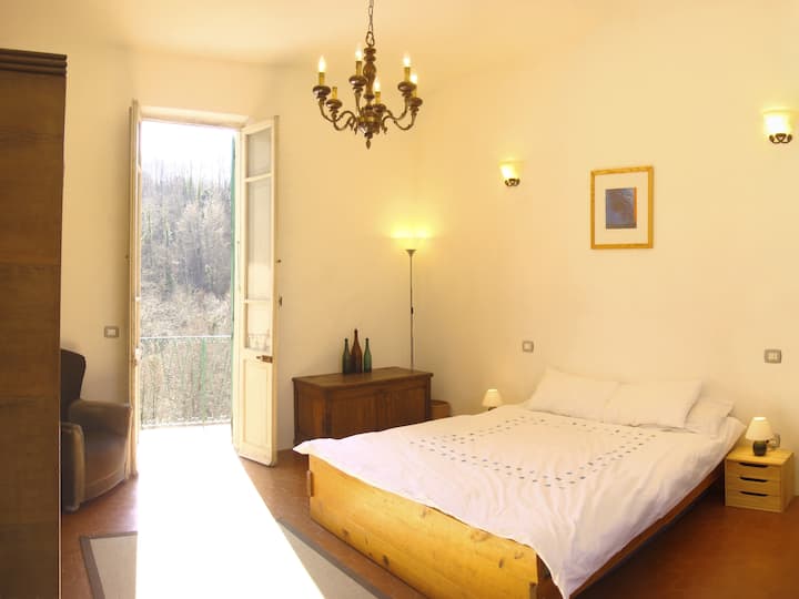Bright and spacious second bedroom with king size bed and private balcony with stunning views