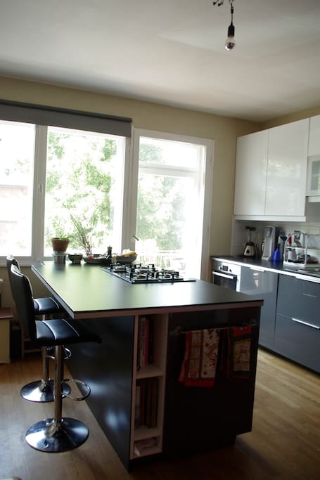 modern, fully equipped eat-in kitchen