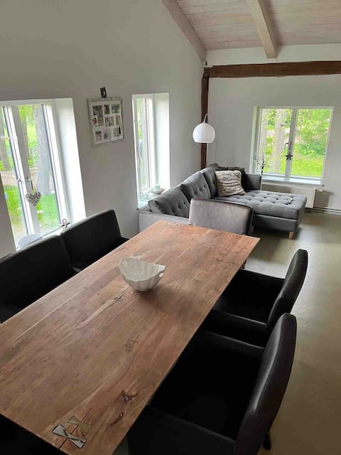 Organic farm loft apartment on the golf course & near the Baltic Sea