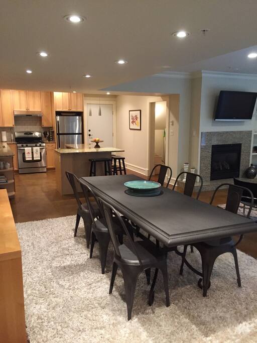 From front door, open living space with tons of space.