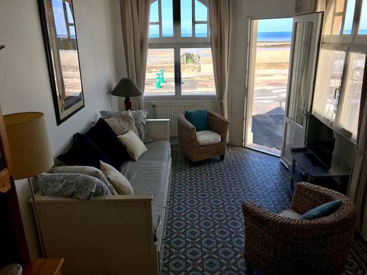 Maison Pittoresque 50m2 - Les Pieds Dans L'eau - Plage de Saint Aubin sur Mer