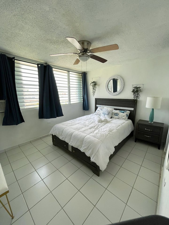 Room #1 Queen Bed.