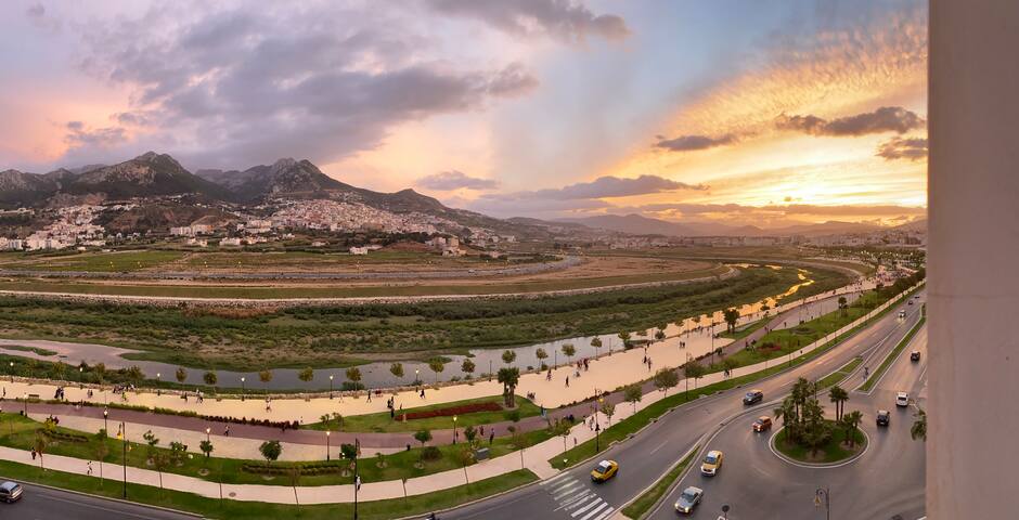 Entire home with 2 bedrooms in Tetouan - The Rïverside Tétouan(24/7 Concierge, parking, AC)
