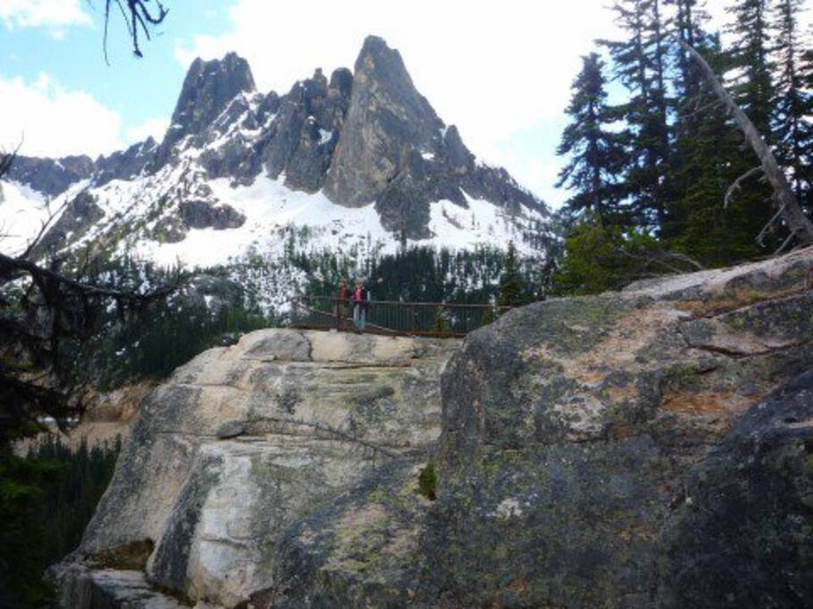 Local hiking this is Liberty Bell about 15 miles north of Twisp- there are MANY other much closer hikes too.