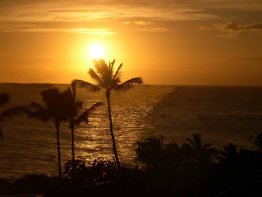 Sunset seen from upper deck