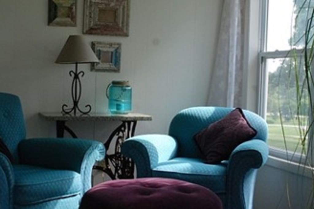 relax with a good book on the sun porch