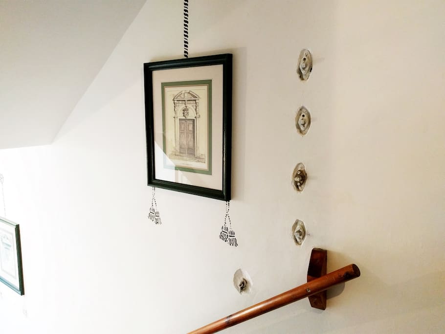 Beautiful interior stairs access