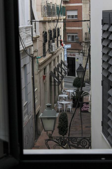 Vistas desde la habitación. Sobre el arco.