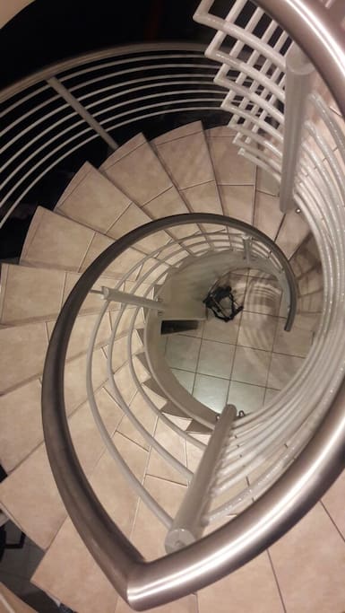 Spiral Stairs to the Sitting Room
