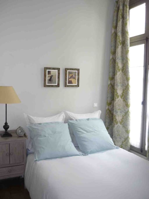 Second bedroom with double bed.