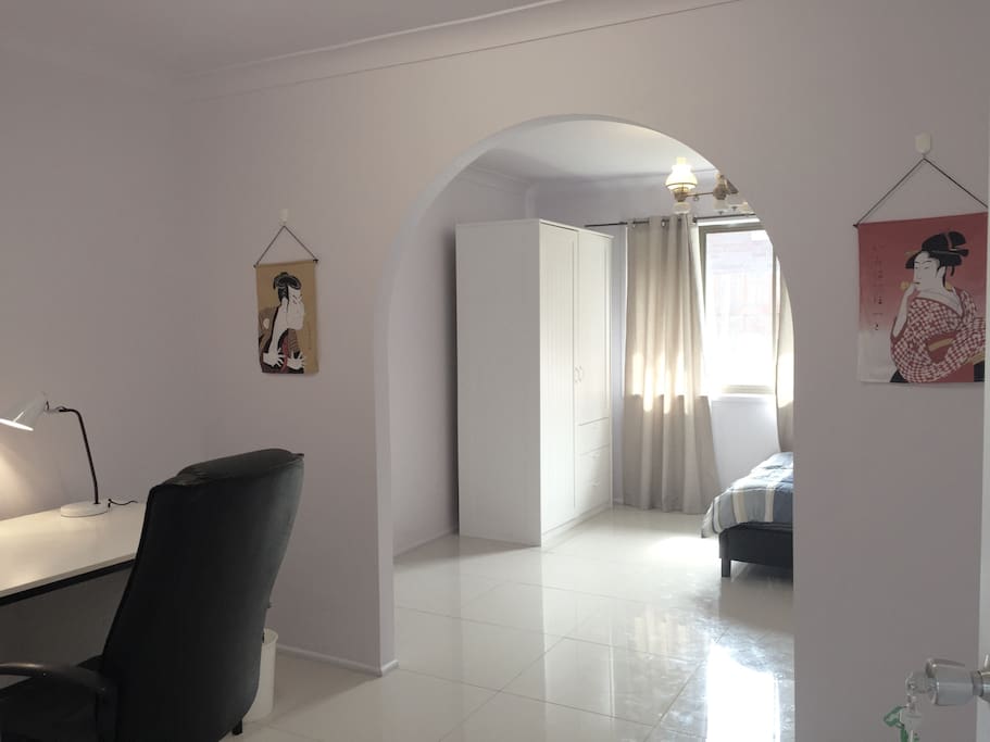 Plenty of space inside the room