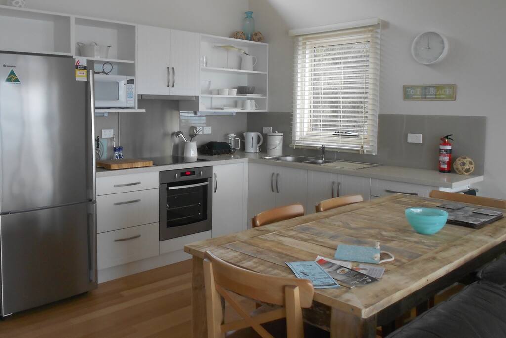 The well appointed kitchen and dining table