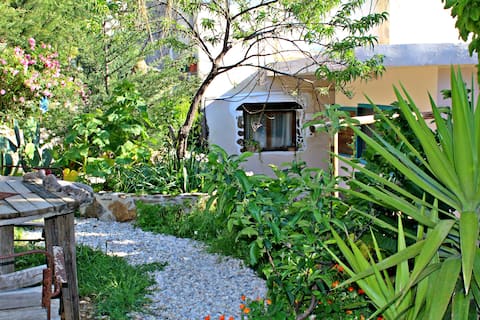 Traditional stone house comfortable with view.