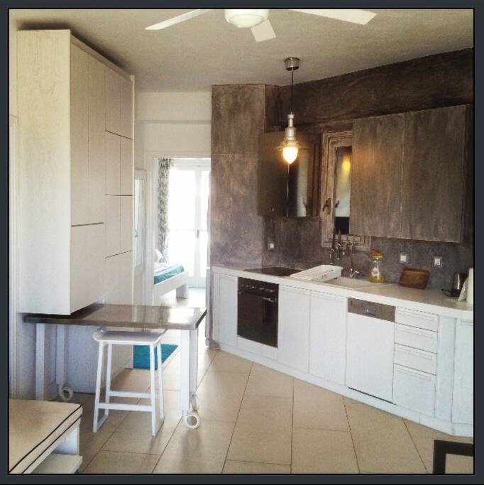 Kitchen and master bedroom