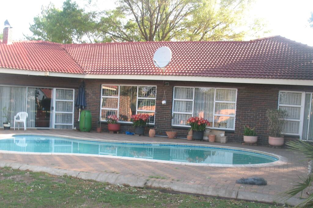 House from pool side