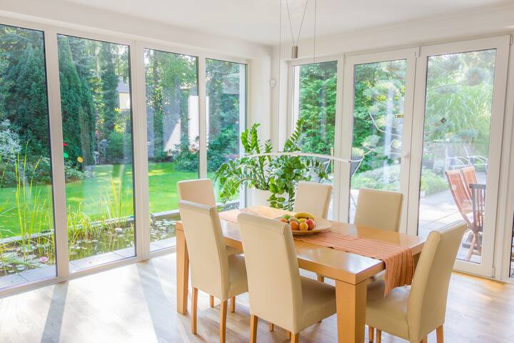 Modern bright architect house in the greenery gallery image 5