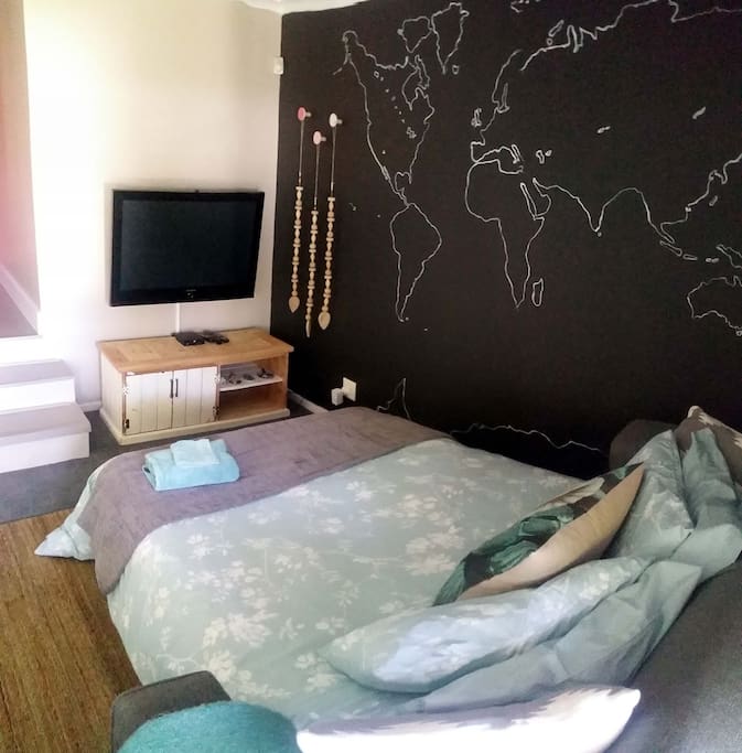 Watch cable TV from bed