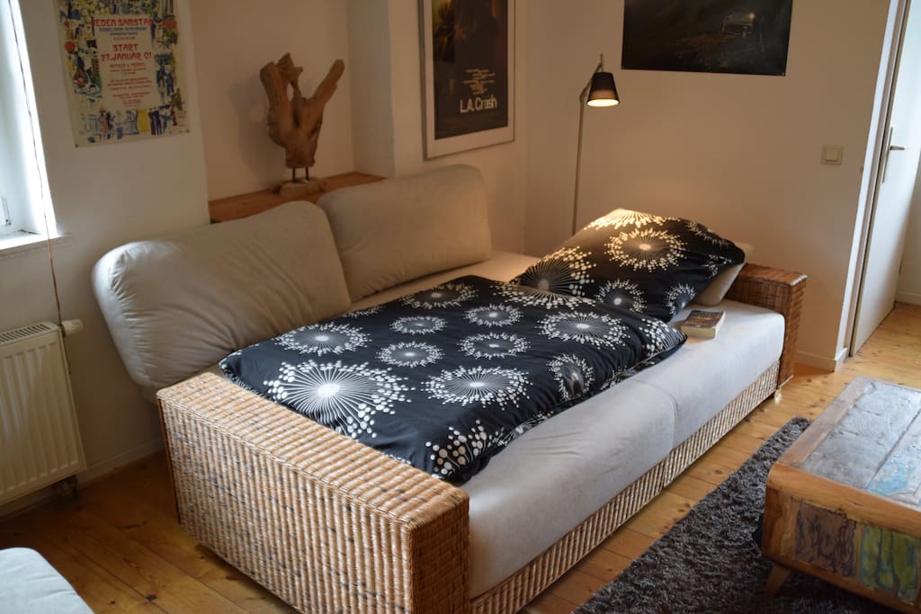 ausklappbare Schlafcouch