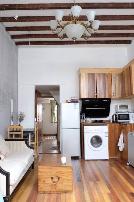 Living Room with Open Kitchen
