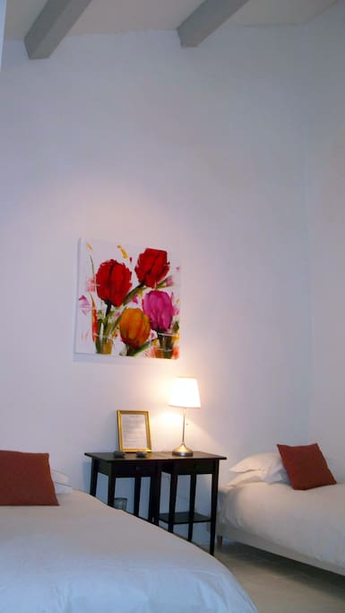 Chambre Blanquette with two twin beds