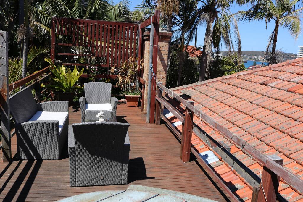 Private Rooftop Balcony Lounge Area