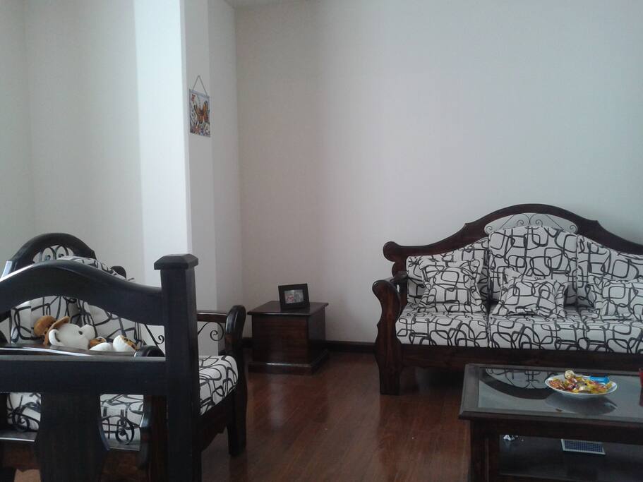 El living.