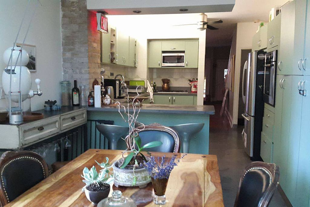 dining room/sunroom/kitchen