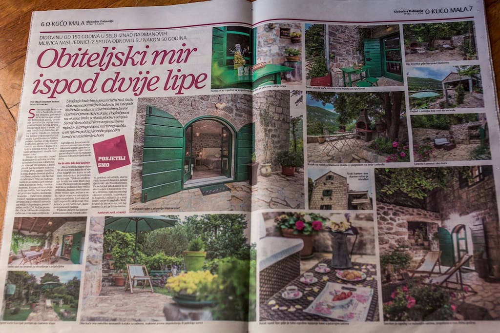 Our Villa in the newspaper